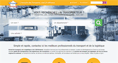 Desktop Screenshot of annuaire-des-transports.com