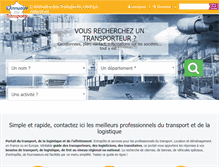 Tablet Screenshot of annuaire-des-transports.com